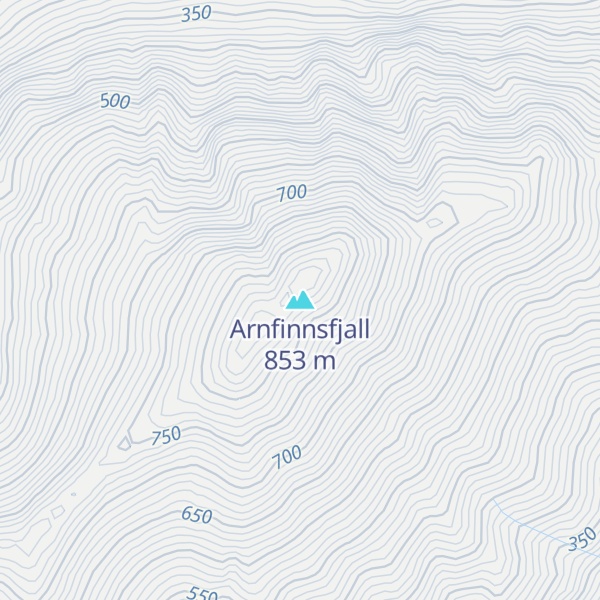 Map of Arnfinnsfjall
