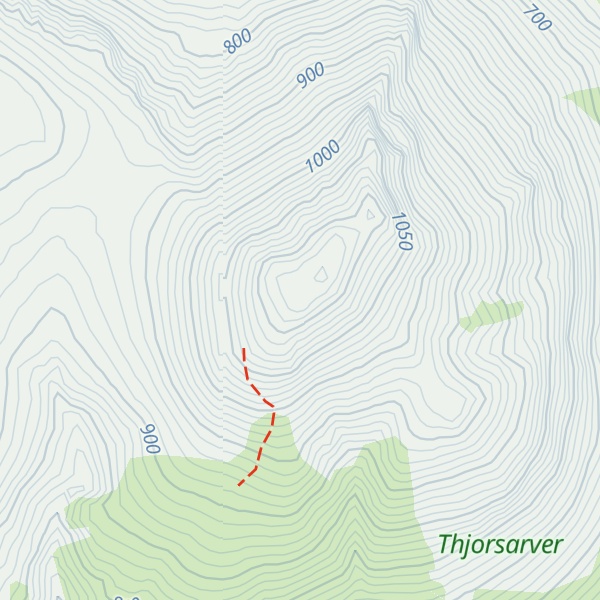 Map of Arnarfell hið mikla
