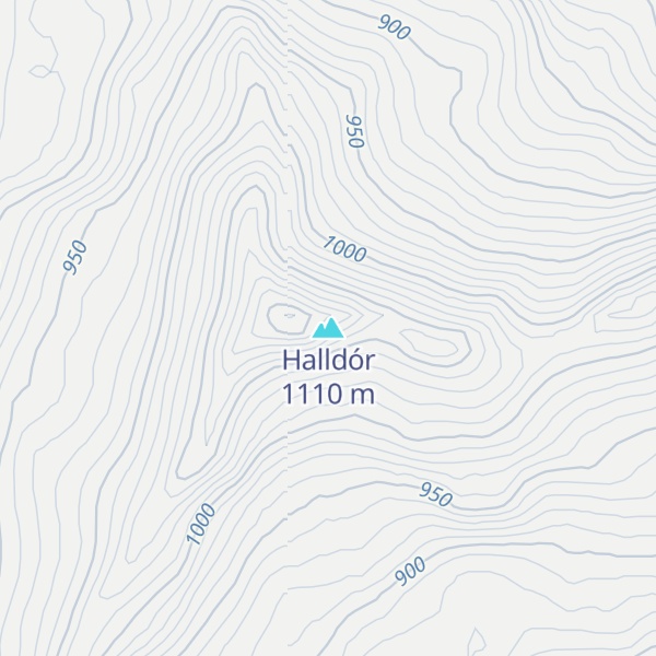Map of Halldór