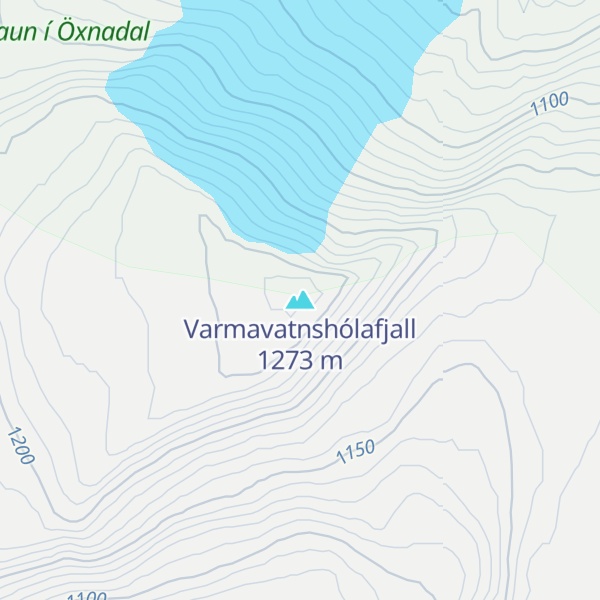 Map of Varmavatnshólafjall