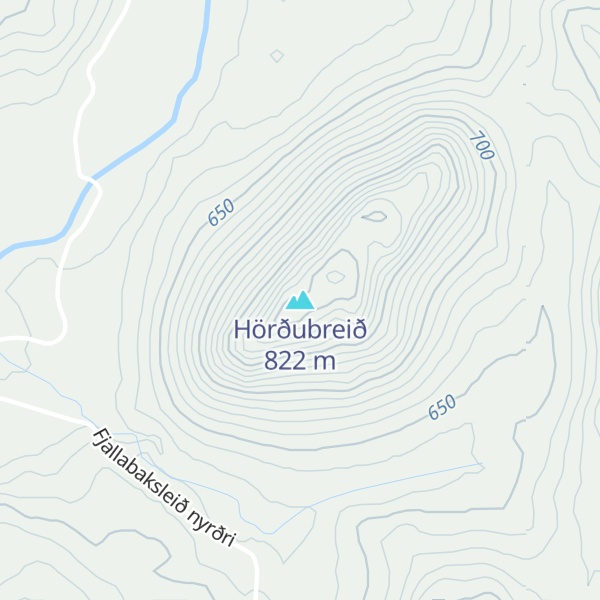Map of Hörðubreið