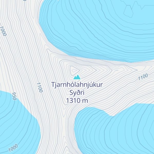 Map of Tjarnhólahnjúkur Syðri