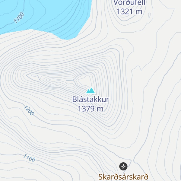 Map of Blástakkur