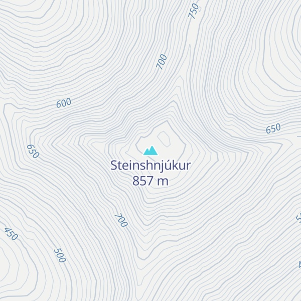 Map of Steinshnjúkur