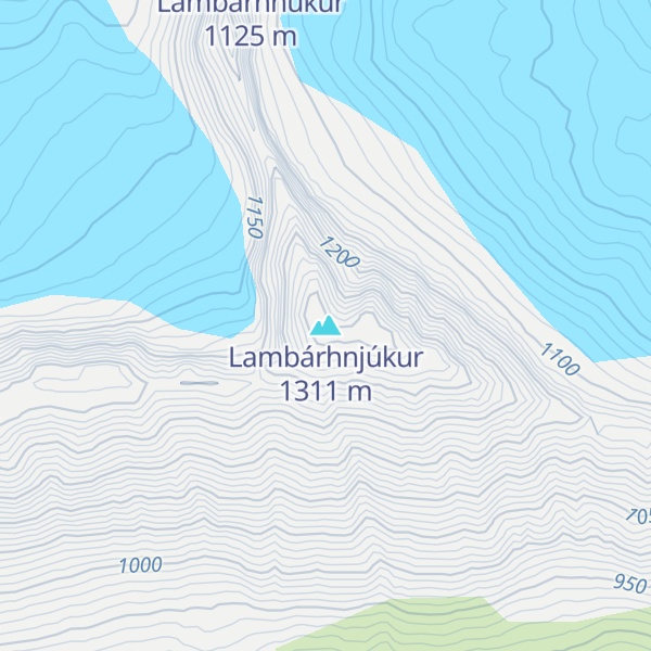 Map of Lambárhnjúkur