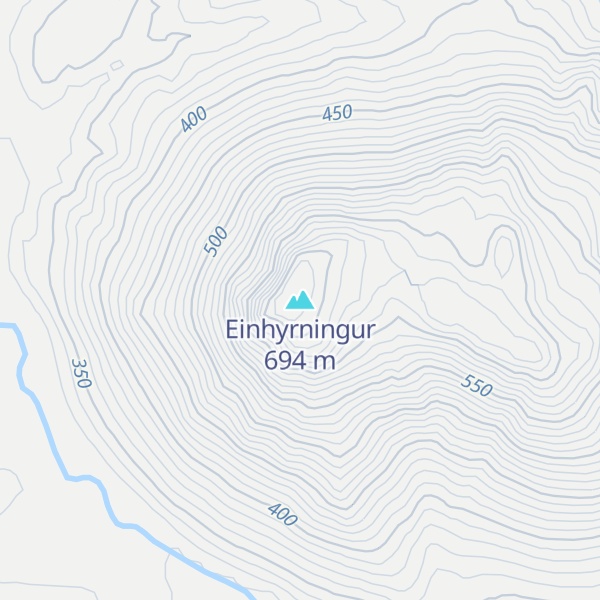 Map of Einhyrningur