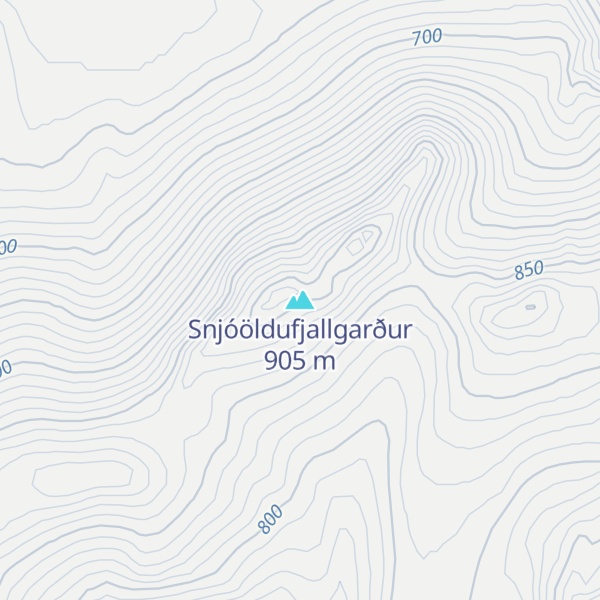 Map of Snjóöldufjallgarður