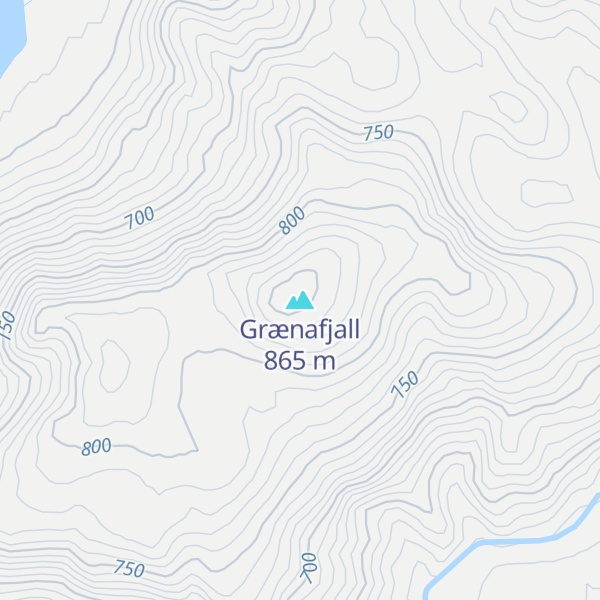 Map of Grænafjall
