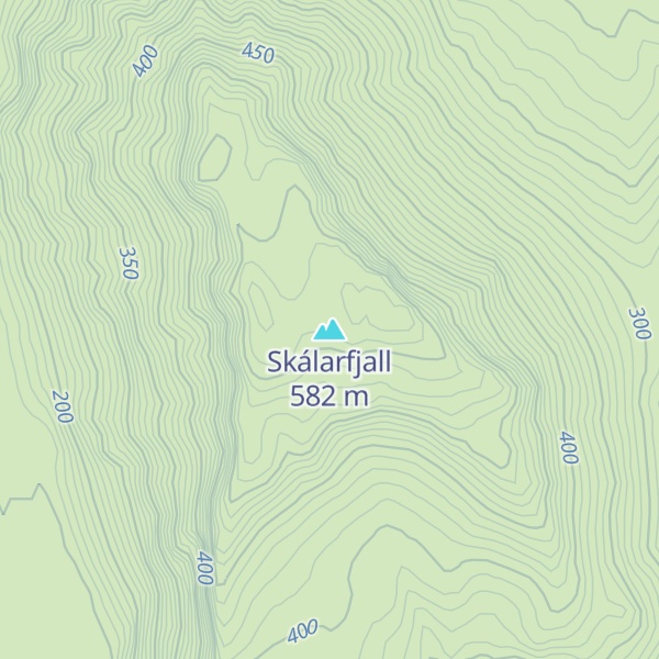 Map of Skálarfjall
