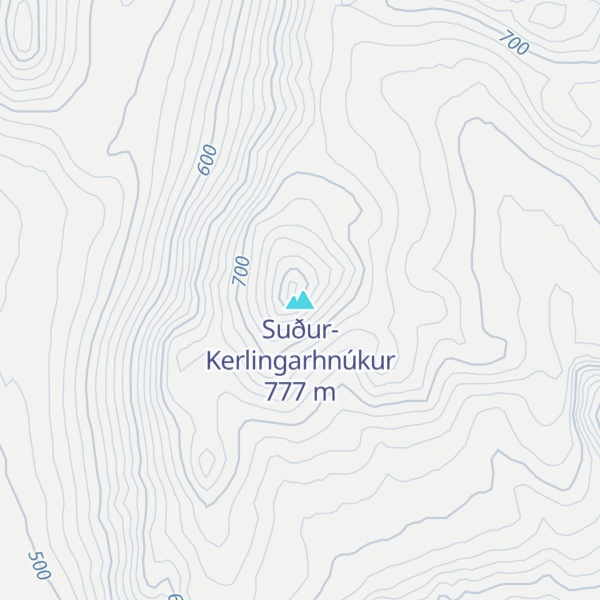 Map of Suður-Kerlingarhnúkur