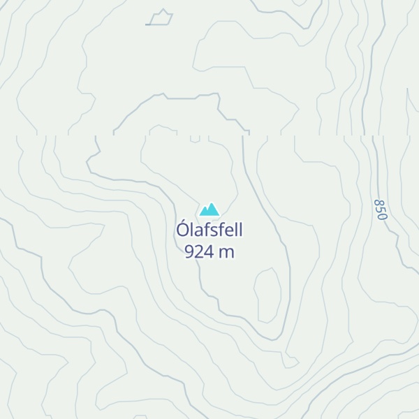 Map of Ólafsfell