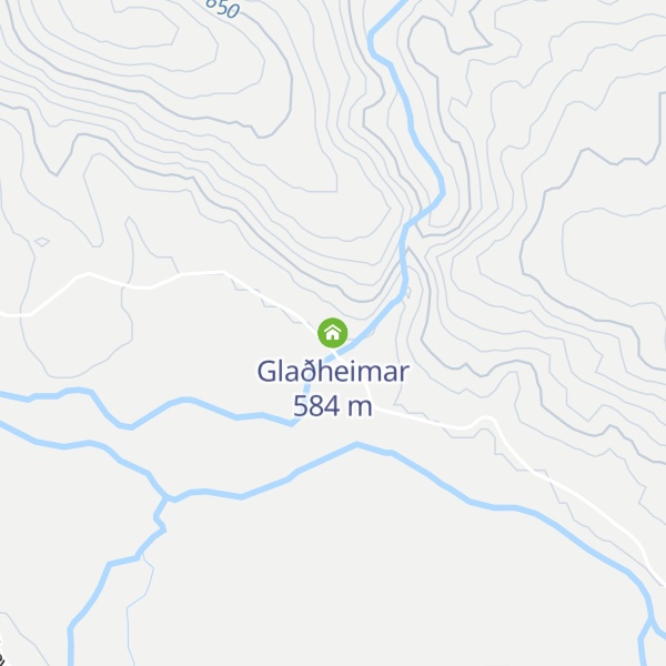 Map of Glaðheimar
