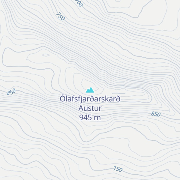 Map of Ólafsfjarðarskarð Austur