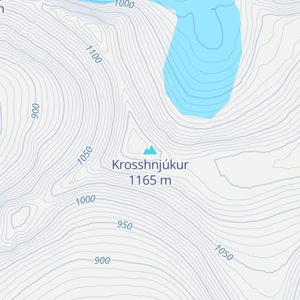 Map of Krosshnjúkur