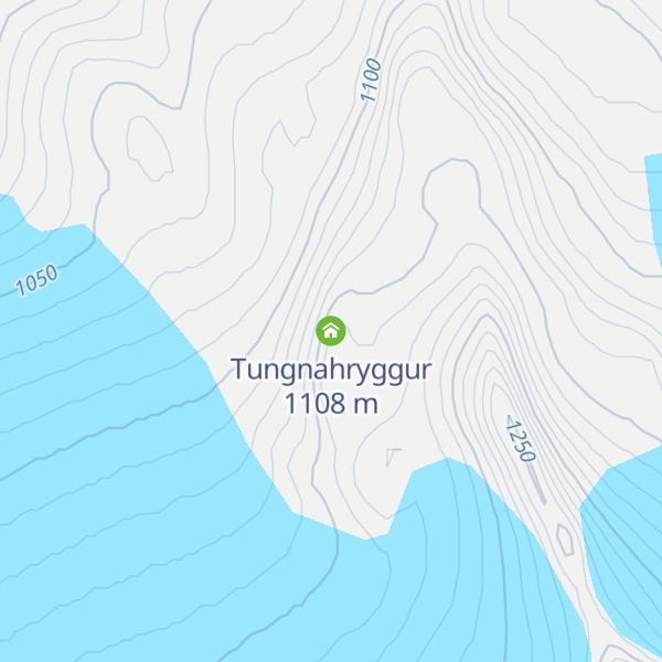 Map of Tungnahryggur