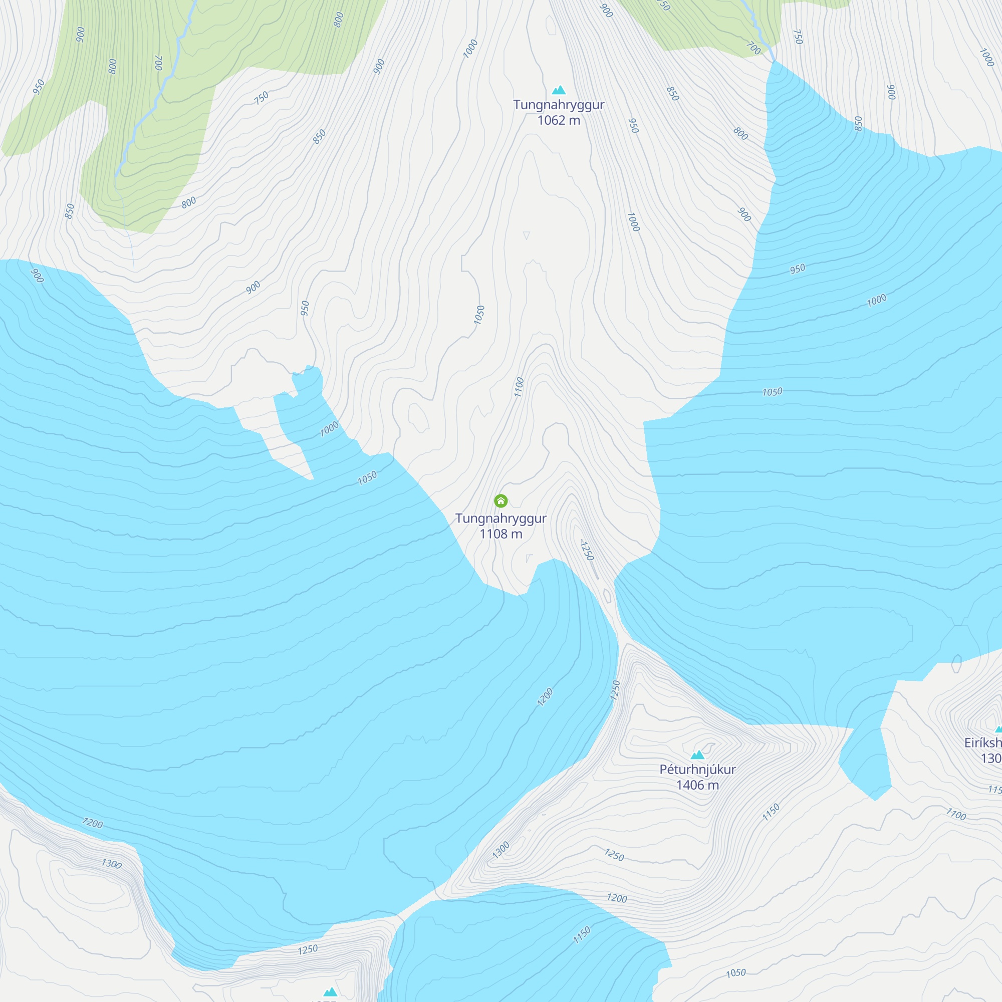 Tungnahryggur map