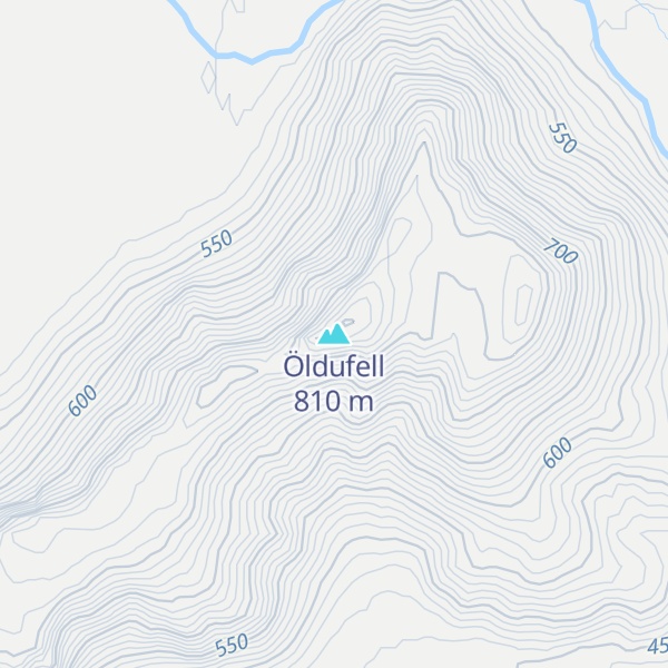 Map of Öldufell