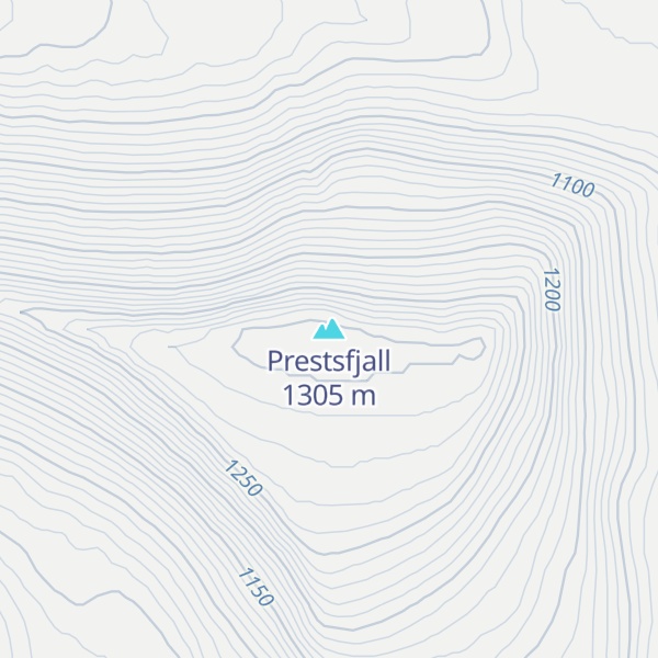 Map of Prestsfjall