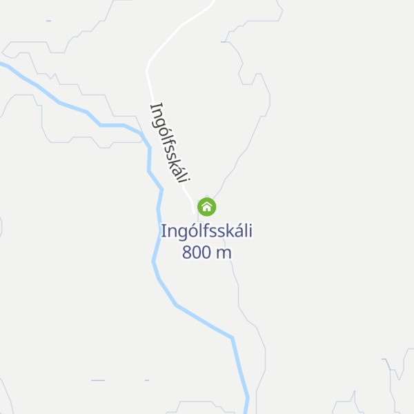 Map of Ingólfsskáli