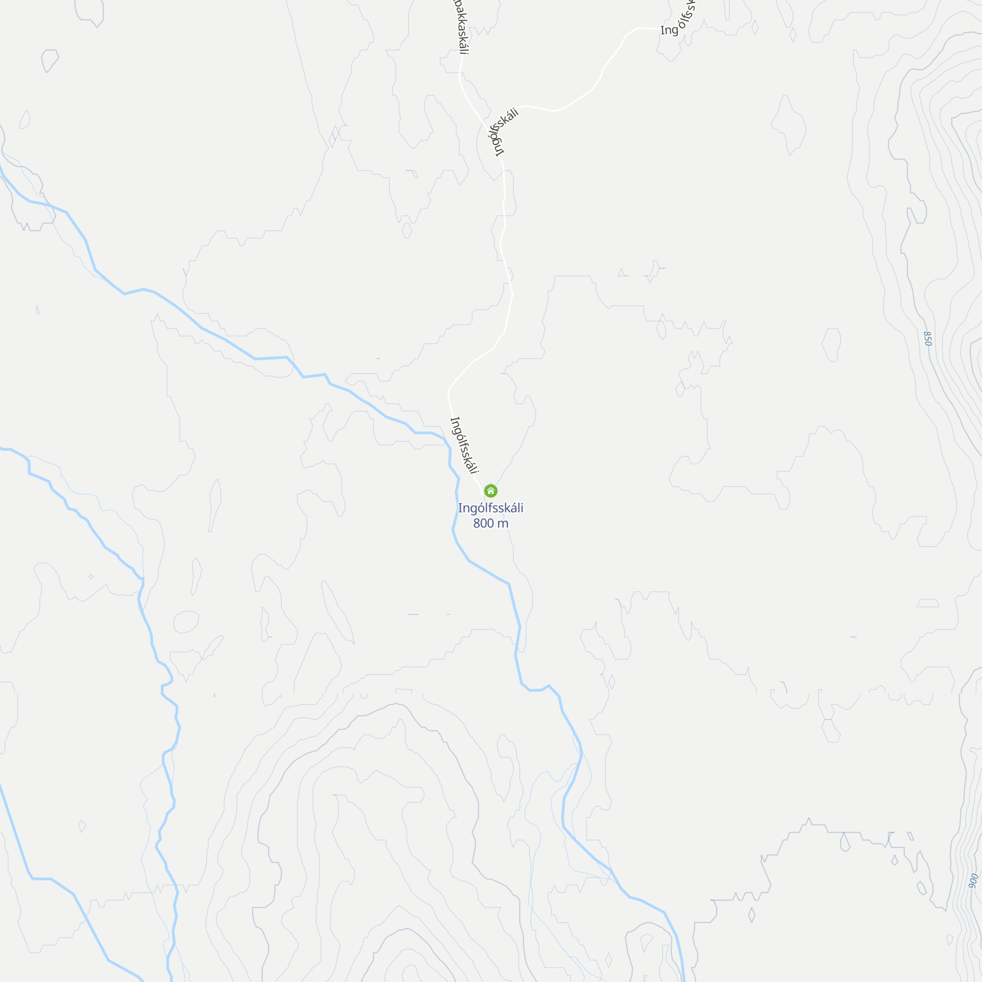 Ingólfsskáli map
