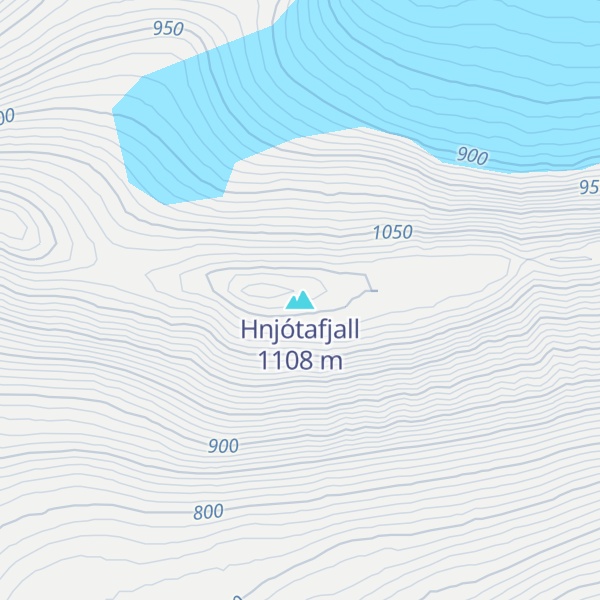 Map of Hnjótafjall