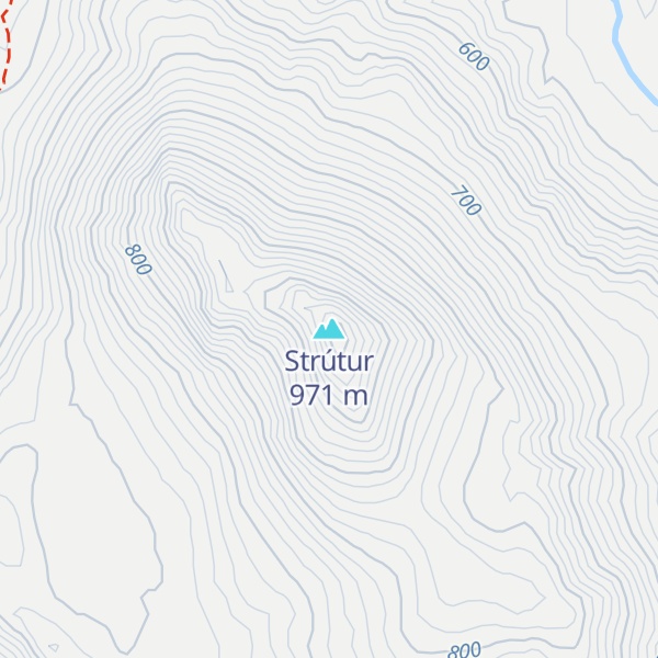 Map of Strútur