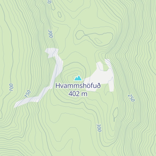 Map of Hvammshöfuð
