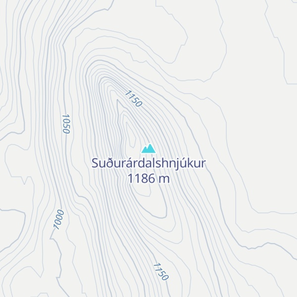 Map of Suðurárdalshnjúkur