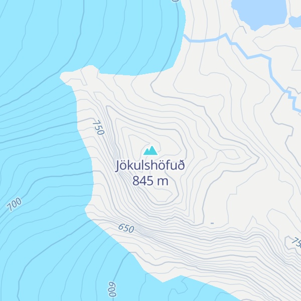 Map of Jökulshöfuð