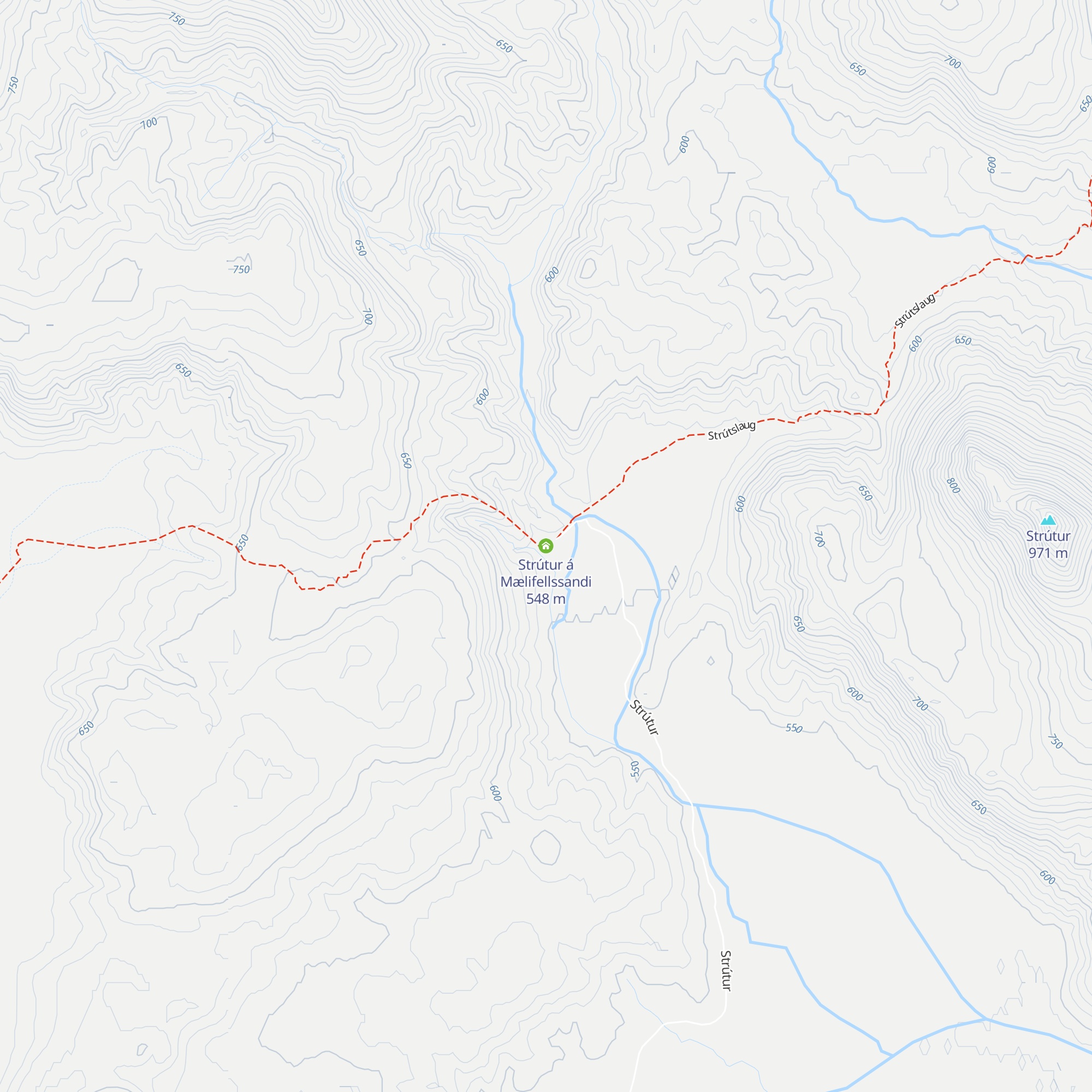 Strútur á Mælifellssandi map