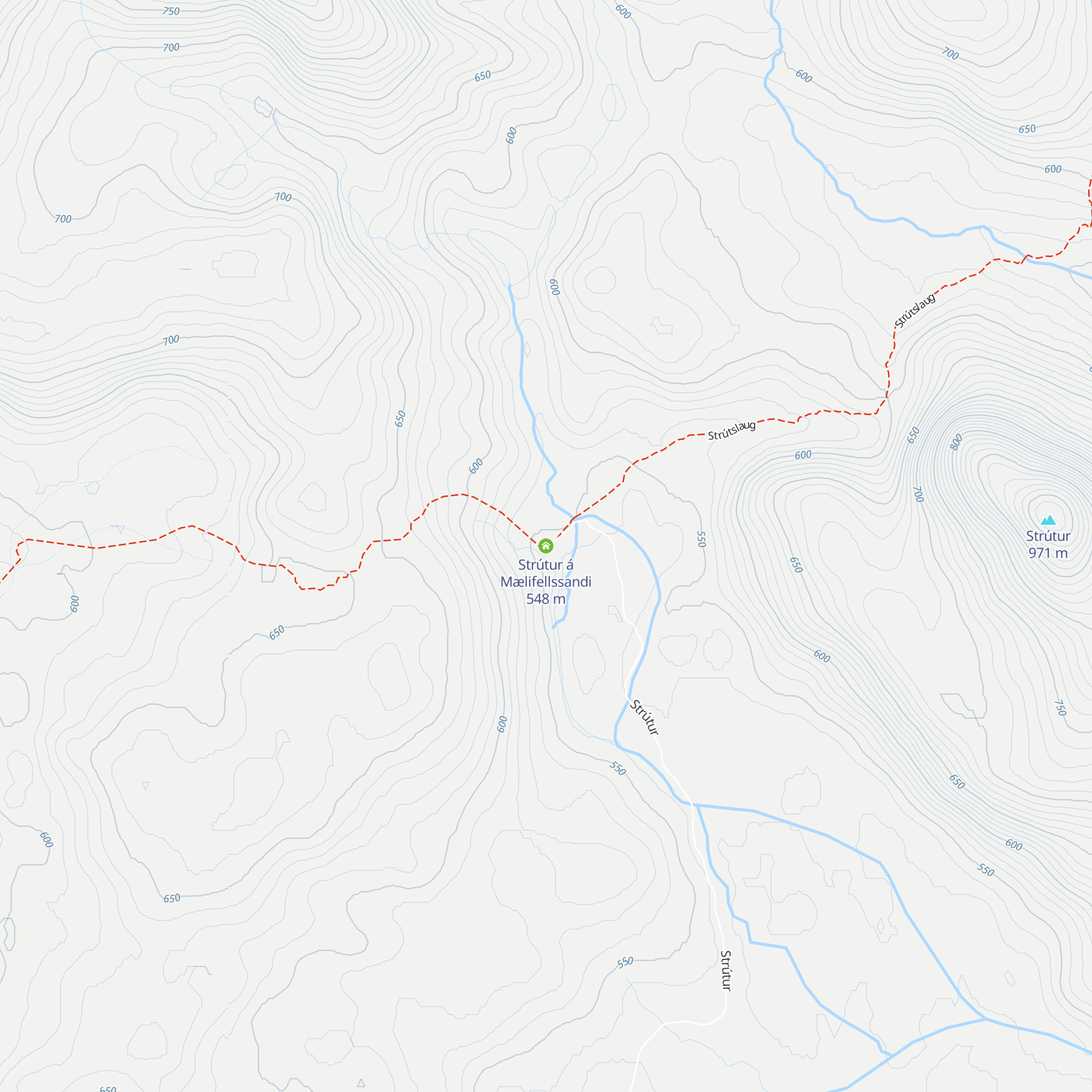 Strútur á Mælifellssandi map
