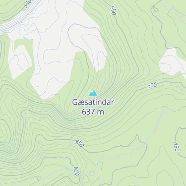 Map of Gæsatindar