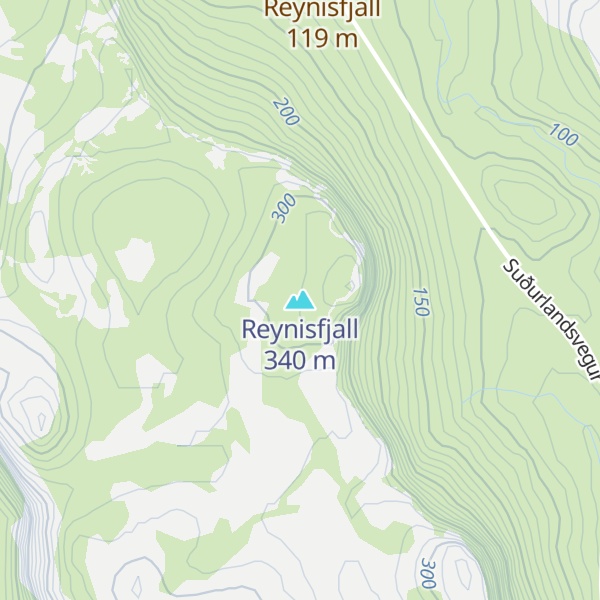Map of Reynisfjall