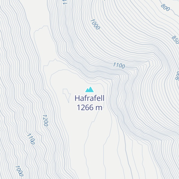 Map of Hafrafell