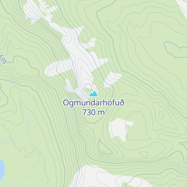Map of Ögmundarhöfuð