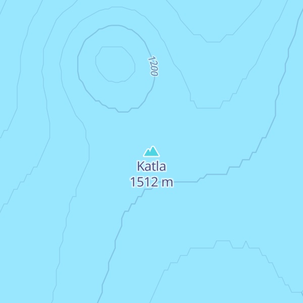 Map of Katla