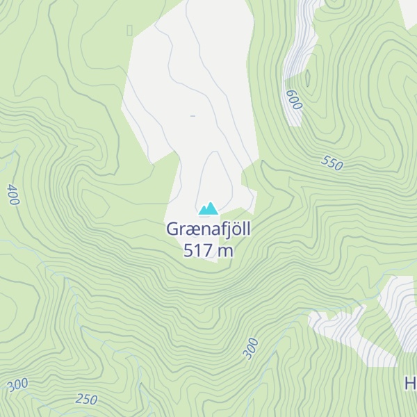 Map of Grænafjöll
