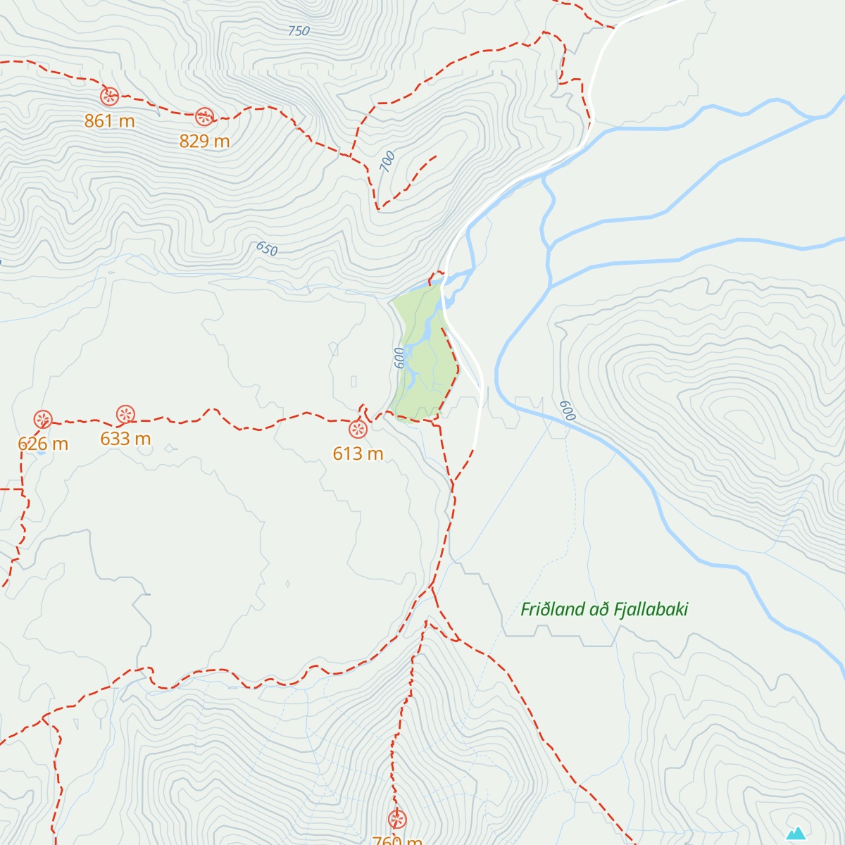Landmannalaugar map