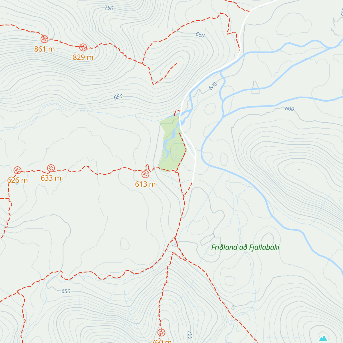 Landmannalaugar map