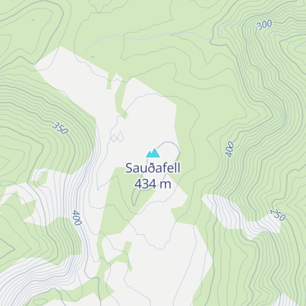 Map of Sauðafell