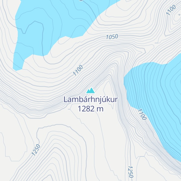 Map of Lambárhnjúkur