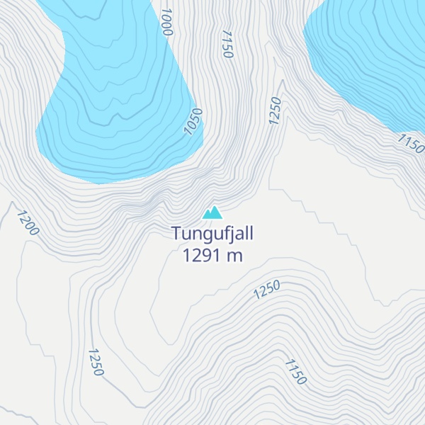 Map of Tungufjall