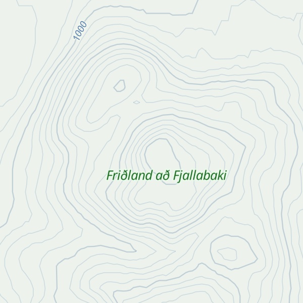 Map of Reykjaföll