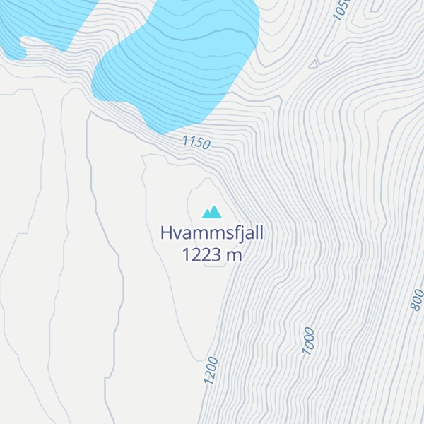Map of Hvammsfjall