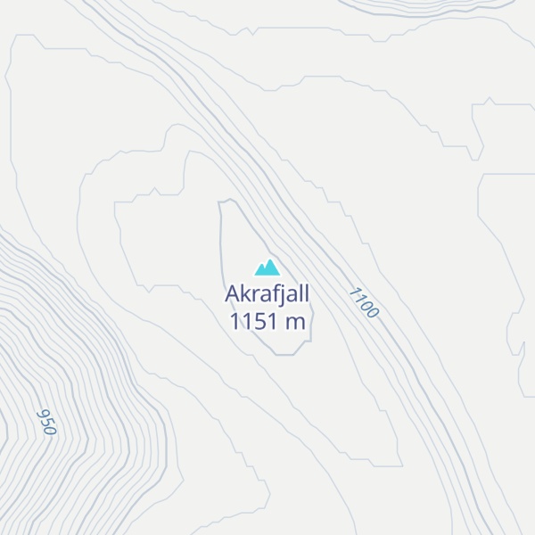 Map of Akrafjall
