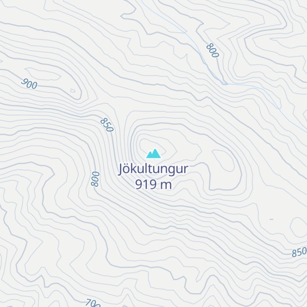 Map of Jökultungur