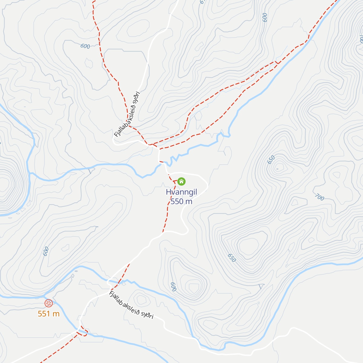 Hvanngil map