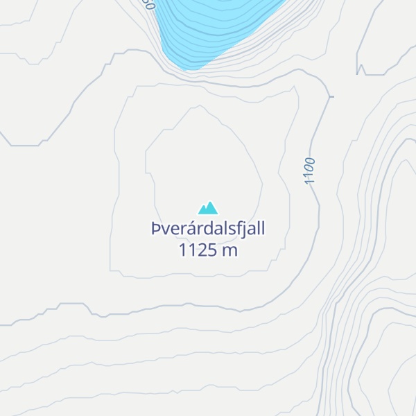 Map of Þverárdalsfjall
