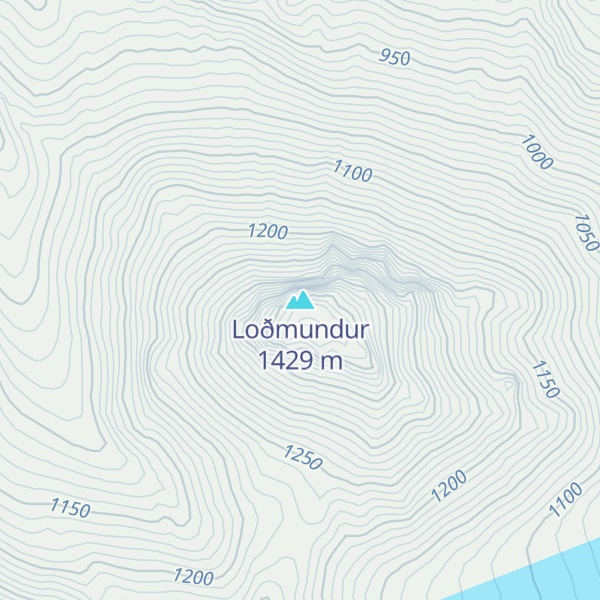 Map of Loðmundur