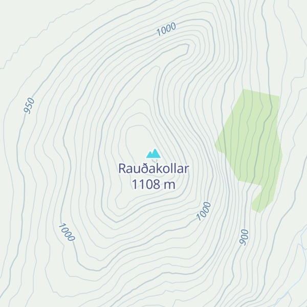 Map of Rauðakollar